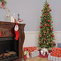 6.5ft. Pre-Lit Grand Fir Artificial Christmas Tree, Clear Lights
