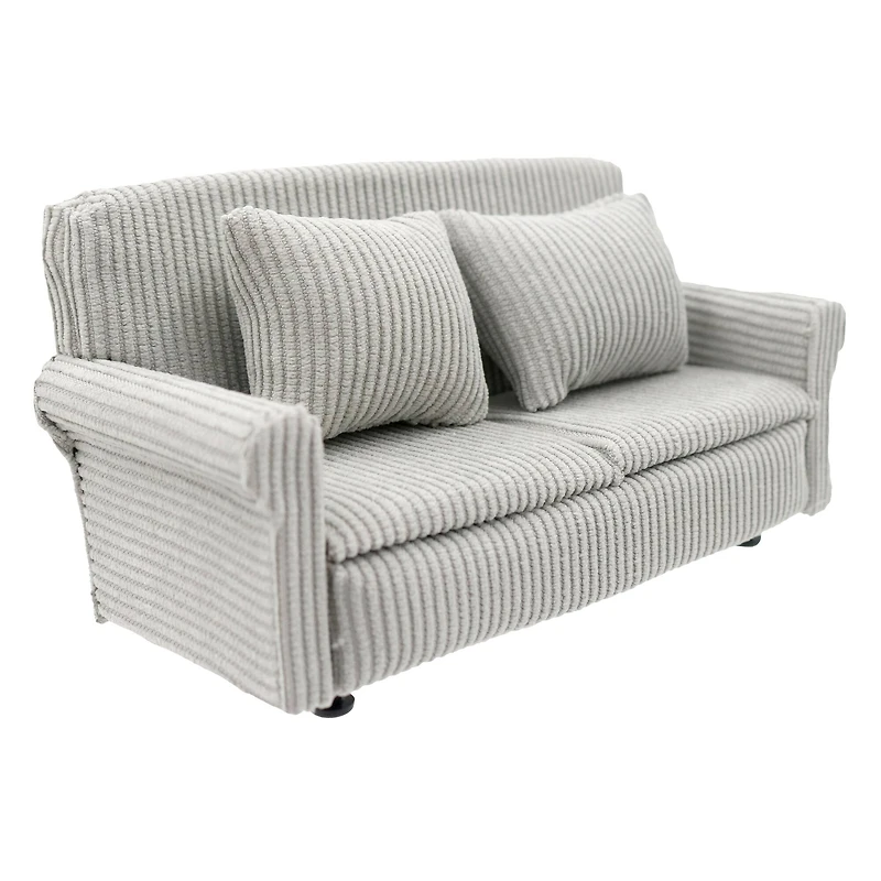 Miniature Gray Textured Couch by Make Market®