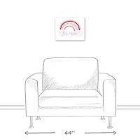 Be Mine Rainbow Polka Dots 11" x 14" Canvas Wall Art