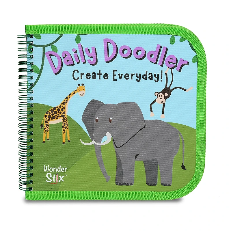 The Pencil Grip™ Wild Animals Daily Doodler Reusable Activity Book Kit