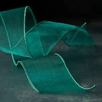 2.5" x 10yd. Green Organza Wired Ribbon by Celebrate It™ Classic