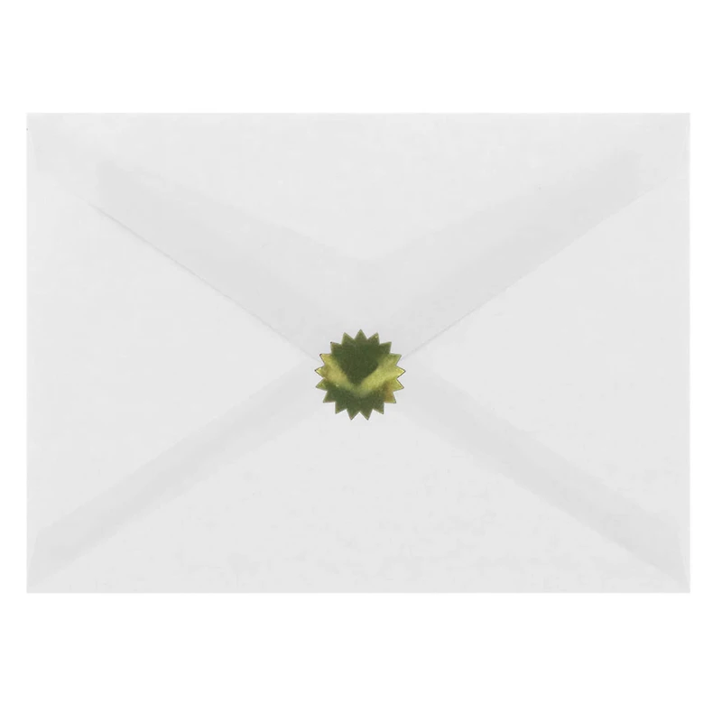 JAM Paper Gold Serrated Edge Circle Label Wafer Seals