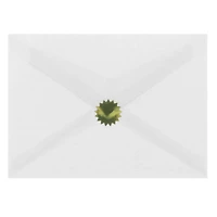 JAM Paper Gold Serrated Edge Circle Label Wafer Seals