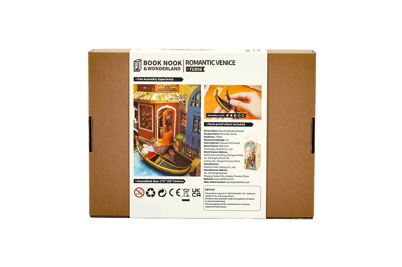 Rolife® Romantic Venice DIY Book Nook Shelf Insert Kit