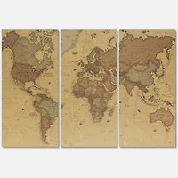 Designart - Ancient Map of The World III