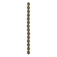 Oxidized Brass Metal Flat Oval Beads, 13mm by Bead Landing™