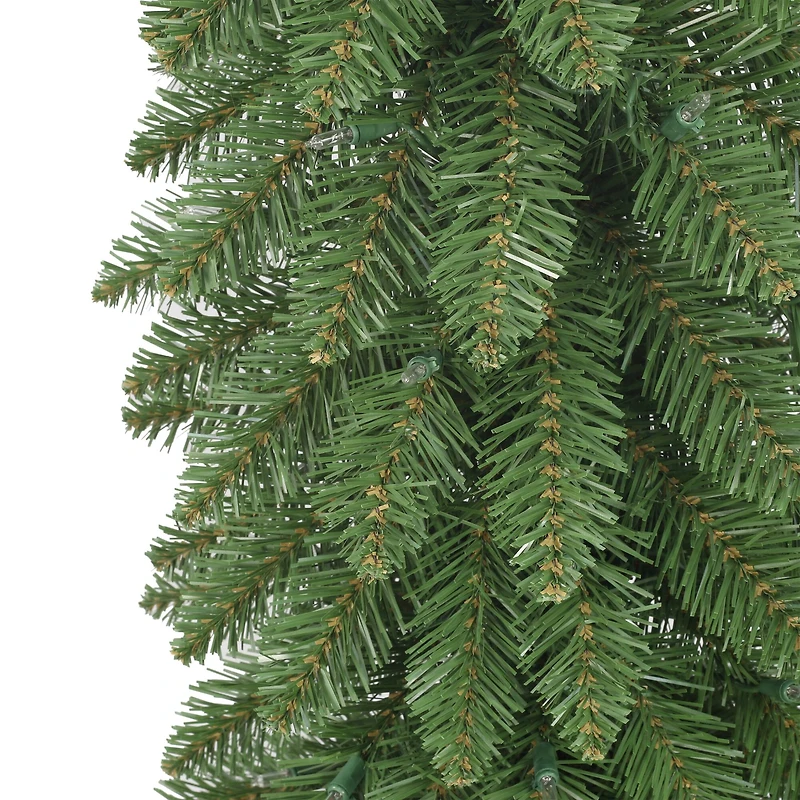 7ft. Pre-Lit Alpine Artificial Pencil Tree, Clear Lights