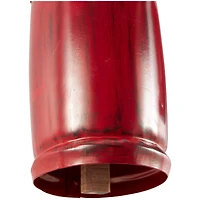 Red Metal Cow Bells Tibetan Inspired Decorative with Jute Hanging Rope Set