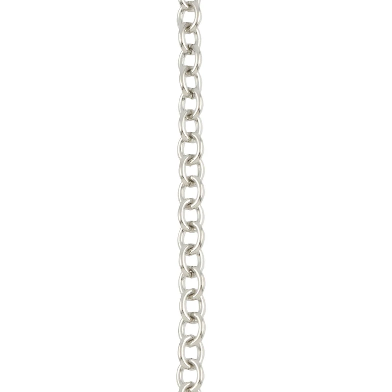 7.5" Rhodium Cable Charm Bracelet by Bead Landing™