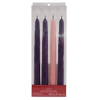 10.5" LED Wax Advent Taper Candles, 4ct. by Ashland®