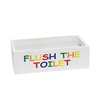 Elegant Designs White Wash Kids Towel Holder