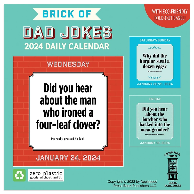 TF Publishing 2024 Dad Jokes Daily Desktop Calendar