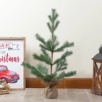 2ft. Unlit Ponderosa Pine Artificial Christmas Tree in Burlap Base