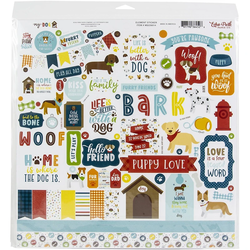 Echo Park™ My Dog Collection Kit, 12" x 12"