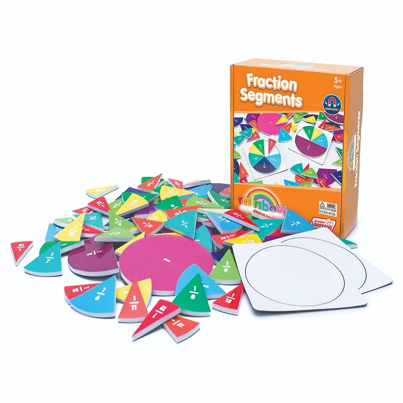 Junior Learning® Fraction Segments Magnetic Activities Learning Set