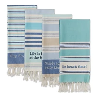 DII® Beach House Vibes Embellished Dishtowel Set