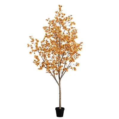 9ft. Potted Artificial Autumn Eucalyptus Tree