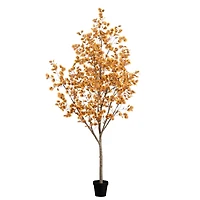 9ft. Potted Artificial Autumn Eucalyptus Tree