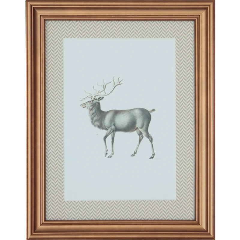 7.5" x 9.5" Framed Reindeer Tabletop Décor by Ashland®