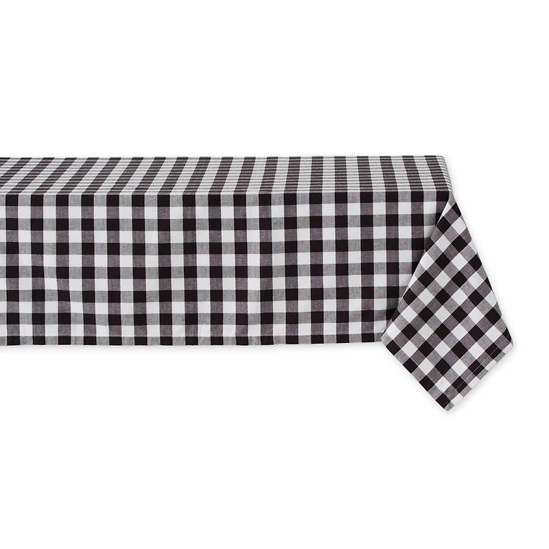 White Checkers Tablecloth 52" x 52