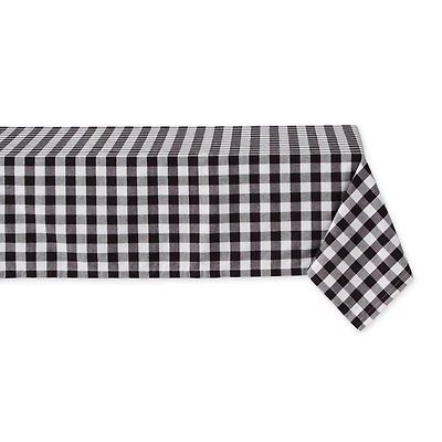 White Checkers Tablecloth 52" x 52