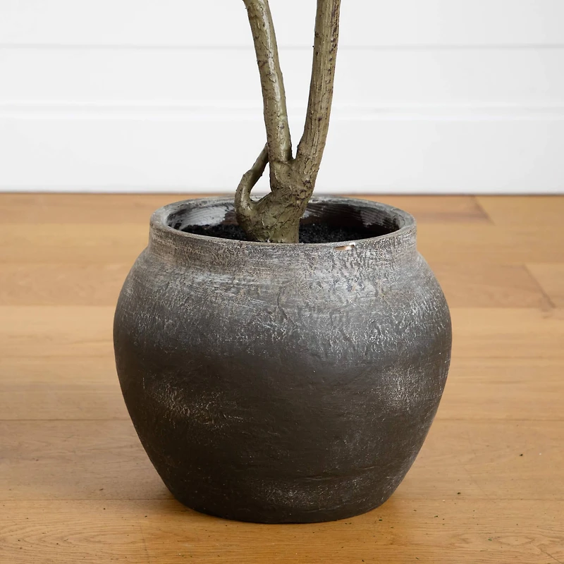 4ft. Artificial Audrey Ficus Tree in Rustic Decorative Planter