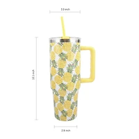 40oz. Pineapple Toss Stainless Steel Insulated Tumbler by Celebrate It™