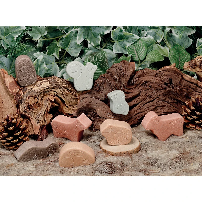 Yellow Door Little Lands Woodland Stone Figure Play Set