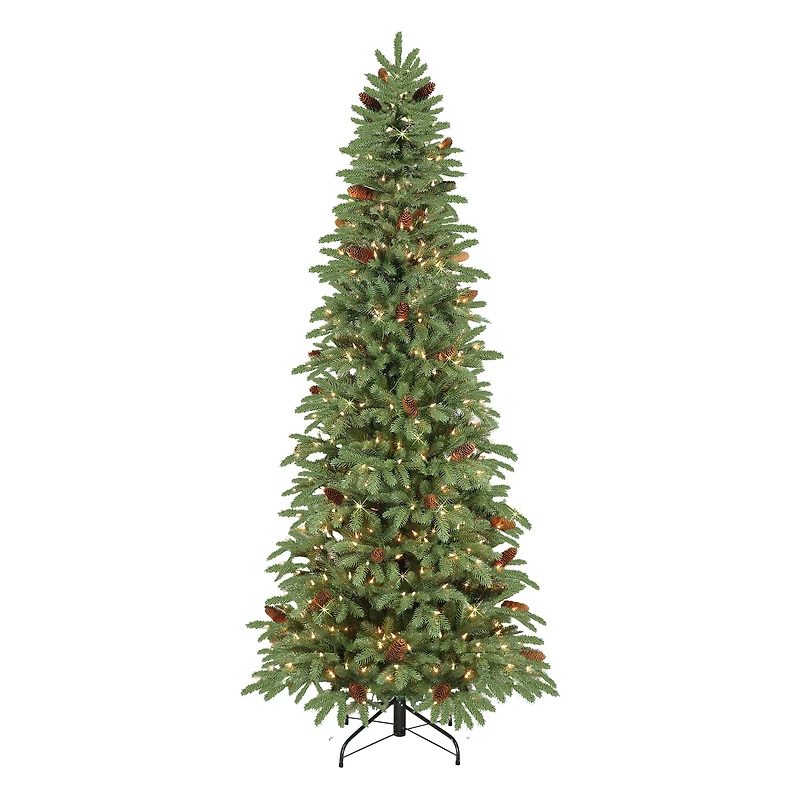 7.5ft. Pre-Lit Slim Montville Spruce Artificial Christmas Tree, Clear Lights