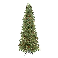 7.5ft. Pre-Lit Slim Montville Spruce Artificial Christmas Tree, Clear Lights