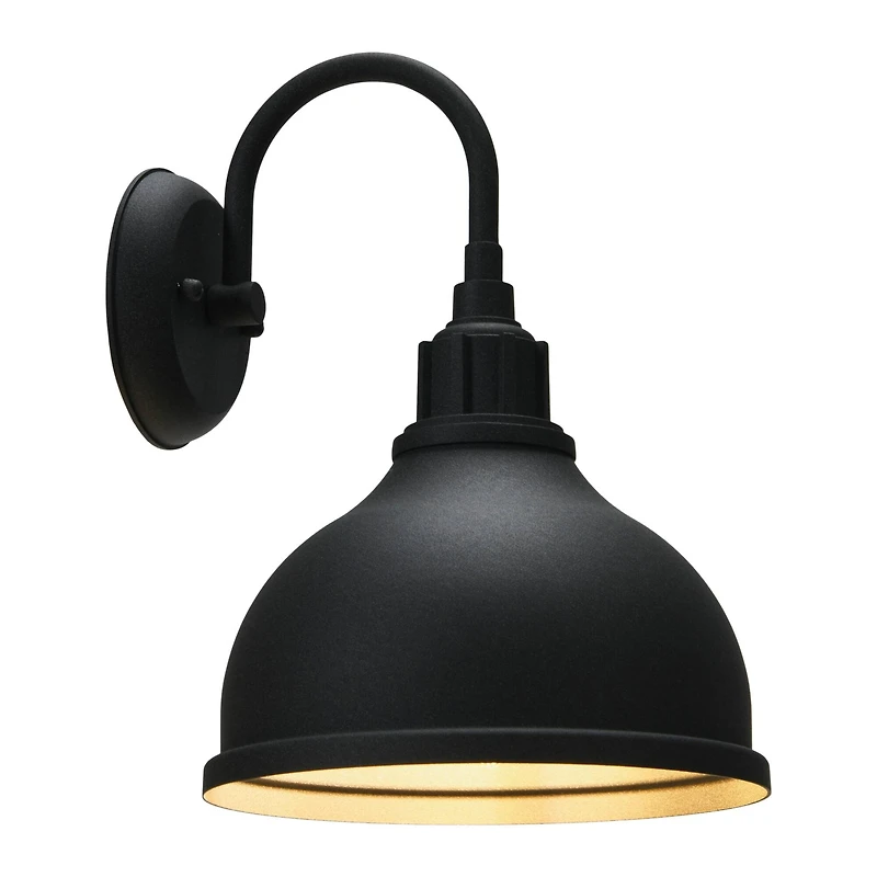 Hello Honey® Robert Stevenson Lighting Landon Distressed Black Metal Outdoor Light with Shade