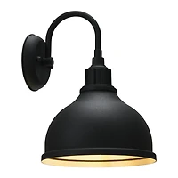Hello Honey® Robert Stevenson Lighting Landon Distressed Black Metal Outdoor Light with Shade