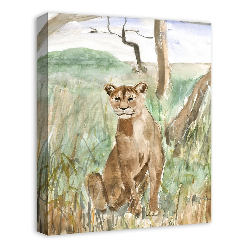 Momma Lion 16" x 20" Canvas Wall Art