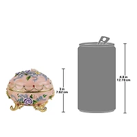 Design Toscano 3" Renaissance Romanov-Style Enameled Couleur Rose Egg