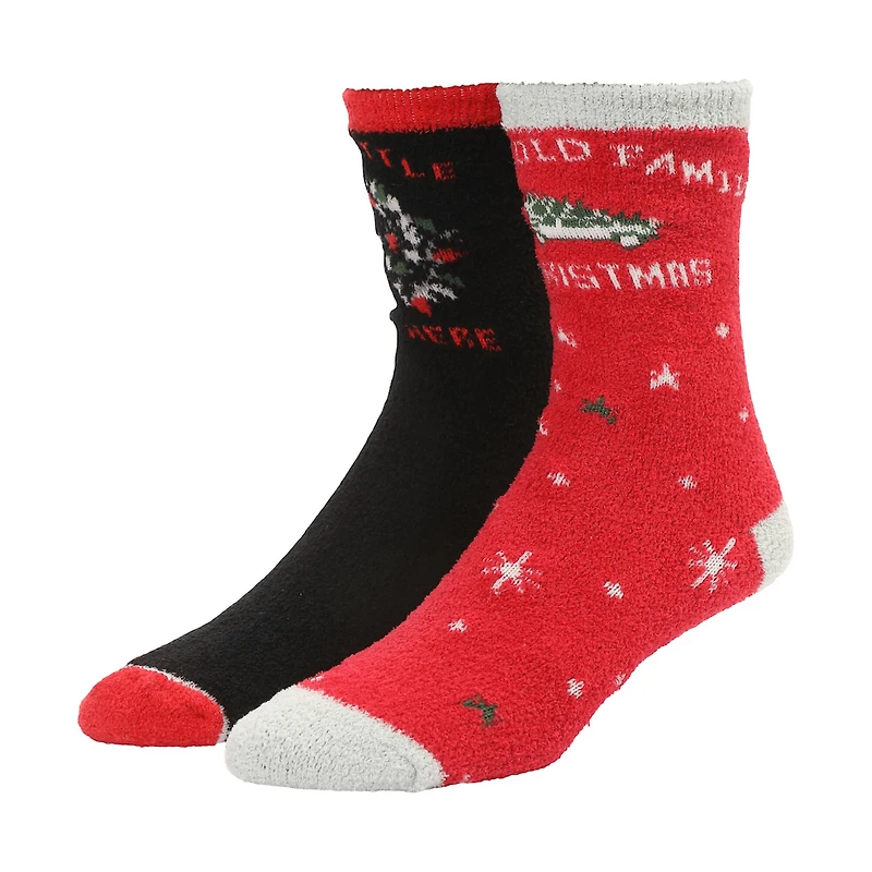 Christmas Vacation™ Griswold Family Christmas 2-Pair Adult Chenille Crew Socks