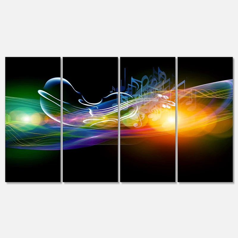 Designart - Waves of Music Fractal Design