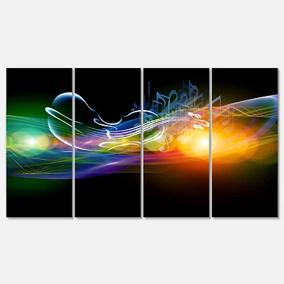 Designart - Waves of Music Fractal Design