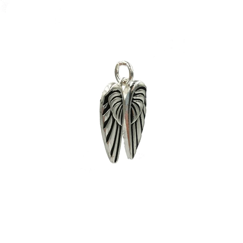 Charmalong™ Antique Silver Plated Wings Charm by Bead Landing™