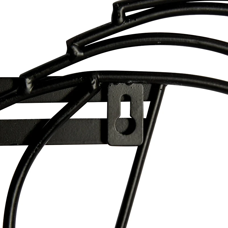 Black Music Notes Iron Traditional Wall Decor