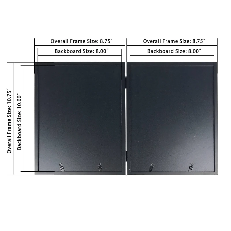 Simply Essentials™ 5" x 7" Black Hinged Frame with Mat by Studio Décor®