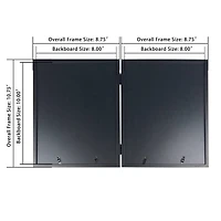 Simply Essentials™ 5" x 7" Black Hinged Frame with Mat by Studio Décor®