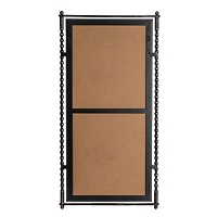 Hello Honey® 47.25" Black Cast Metal Framed Tall Wall Mirror