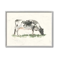 Stupell Industries Grazing Farm Cattle Gray Framed Wall Art