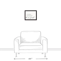 Be Warm Be Welcome Black Framed Canvas