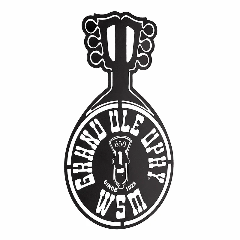 American Art Decor Grand Ole Opry Laser Cut Guitar Plaque - 12" x 20"