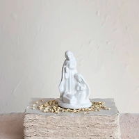 Hello Honey® 6" White Stoneware Holy Family Décor