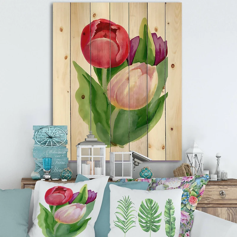 Designart - Beautiful Tulip Flowers