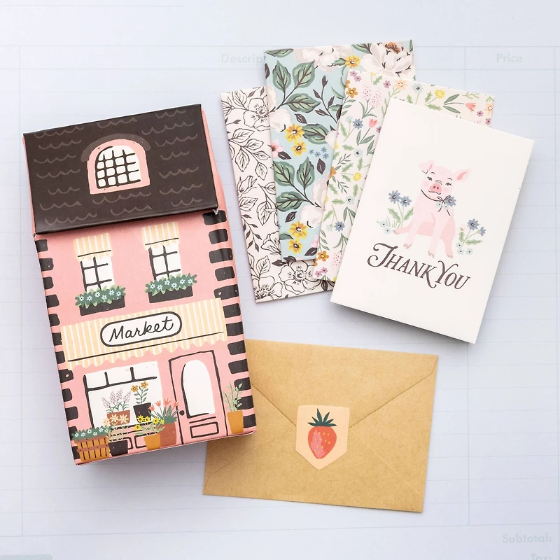 Maggie Holmes Market Square Mini House Card Set