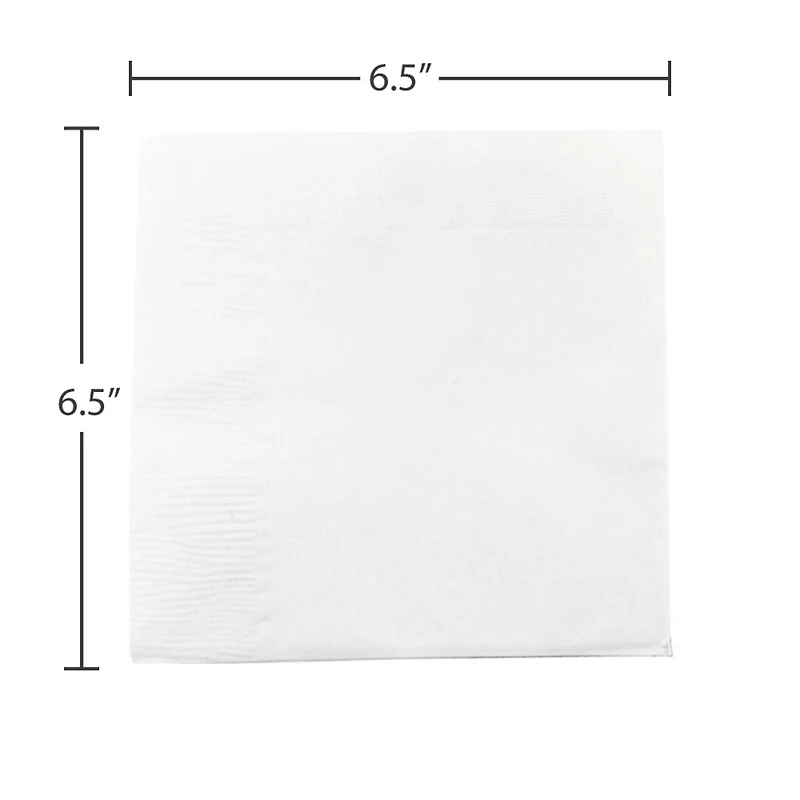 JAM Paper White Medium Lunch Napkins, 600ct.