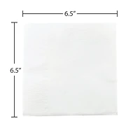 JAM Paper White Medium Lunch Napkins, 600ct.